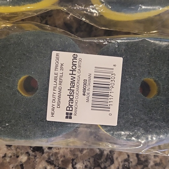 Lot of 4 Heavy Duty Fillable Trigger Dishwand refill each 2 pack new sealed - Picture 2 of 4